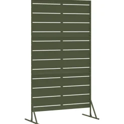 vidaXL Privacyscherm 100 x 50 x 180 cm Staal Olijfgroen