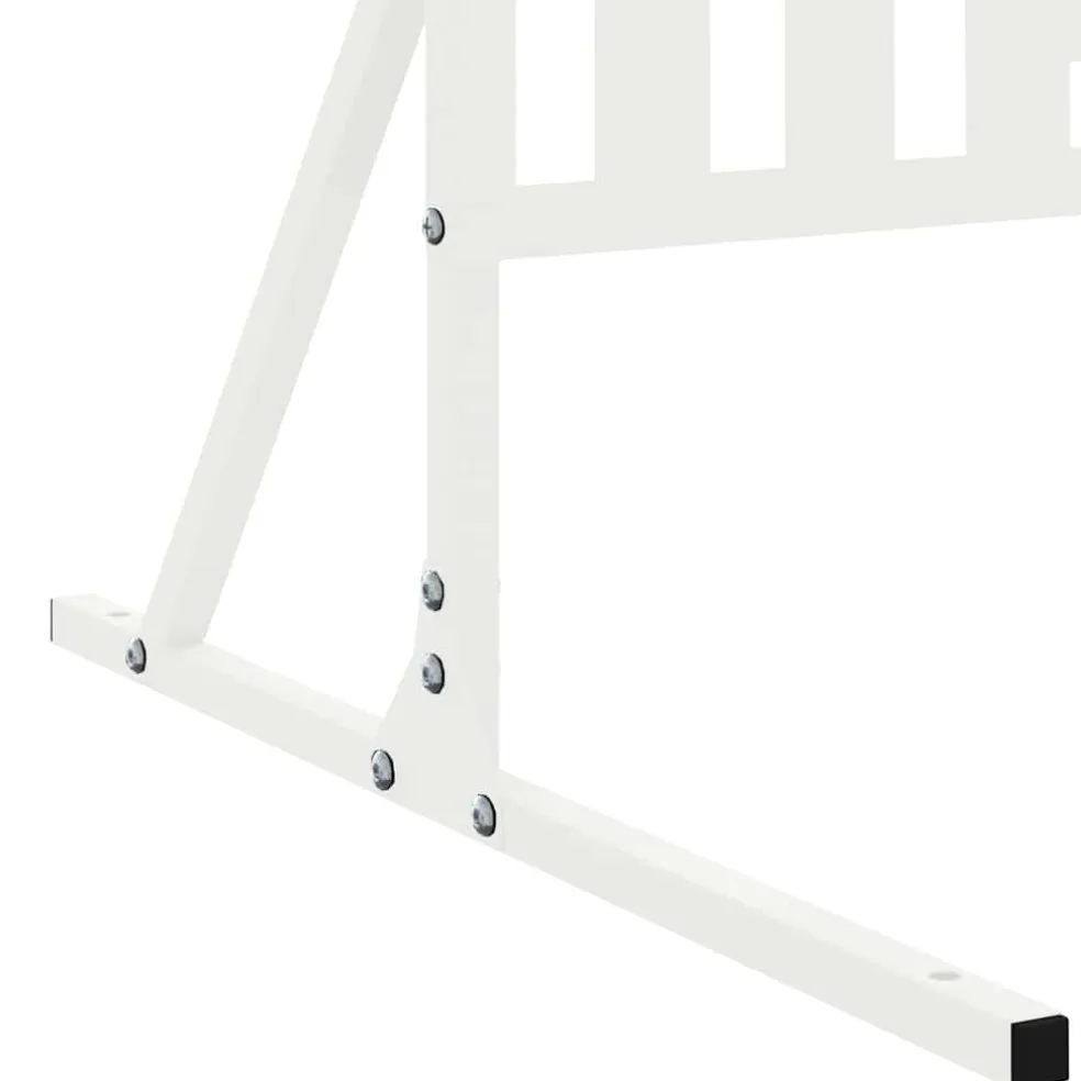 vidaXL Privacyscherm 100 x 50 x 180 cm Staal Wit