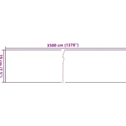 vidaXL Privacystrip 35x0,19 m PVC mat donkergrijs