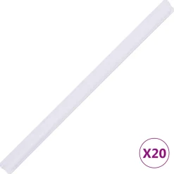 vidaXL Privacystrip 35x0,19 m PVC wit