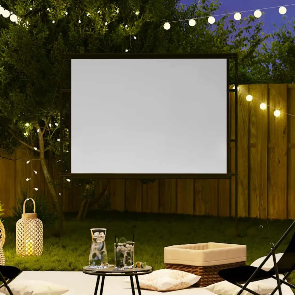 vidaXL Projectiescherm met standaards 84 inch 4:3