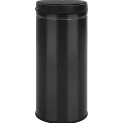 vidaXL Prullenbak met automatische sensor 80 L koolstofstaal zwart