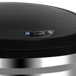 vidaXL Prullenbak met automatische sensor 50 L roestvrij staal