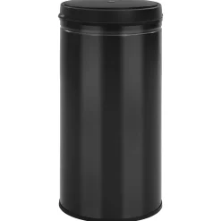vidaXL Prullenbak met automatische sensor 70 L koolstofstaal zwart