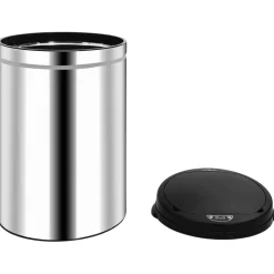 vidaXL Prullenbak met automatische sensor 30 L roestvrij staal