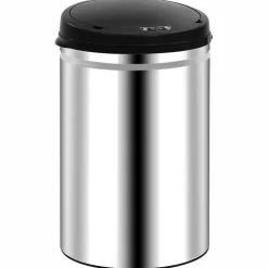 vidaXL Prullenbak met automatische sensor 30 L roestvrij staal