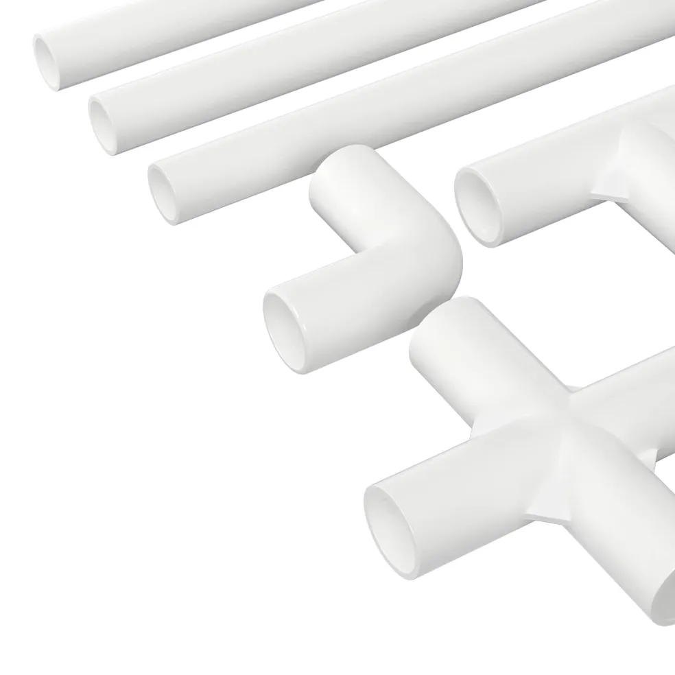 vidaXL PVC Pijp 2 st Wit 12,2 x 1,8 x 500 mm PP en PE