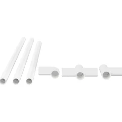 vidaXL PVC Pijp 2 st Wit 12,2 x 1,8 x 500 mm PP en PE