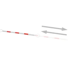 vidaXL Pylonstangen inklapbaar 116-197 cm kunststof 2 st