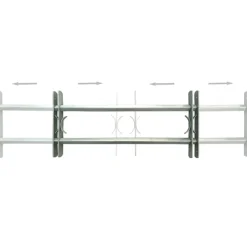 vidaXL Raambeveiligingen verstelbaar 2 st 700-1050 mm