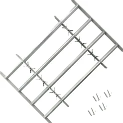vidaXL Raambeveiligingen verstelbaar 2 st 1000-1500 mm