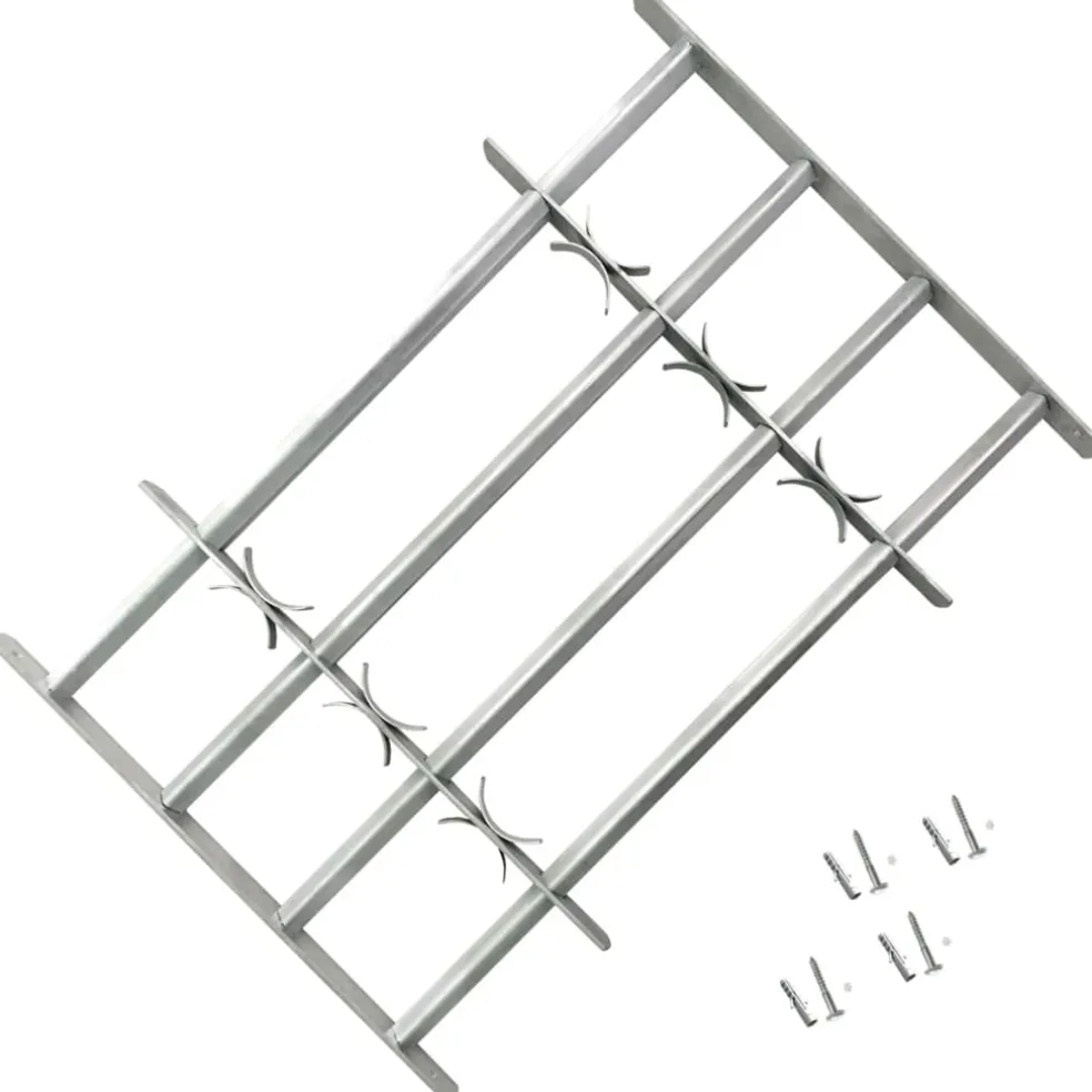 vidaXL Raambeveiligingen verstelbaar 2 st 1000-1500 mm