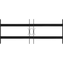 vidaXL Raam Beveiligingsgrill 76 x 30 cm Gegalvaniseerd staal