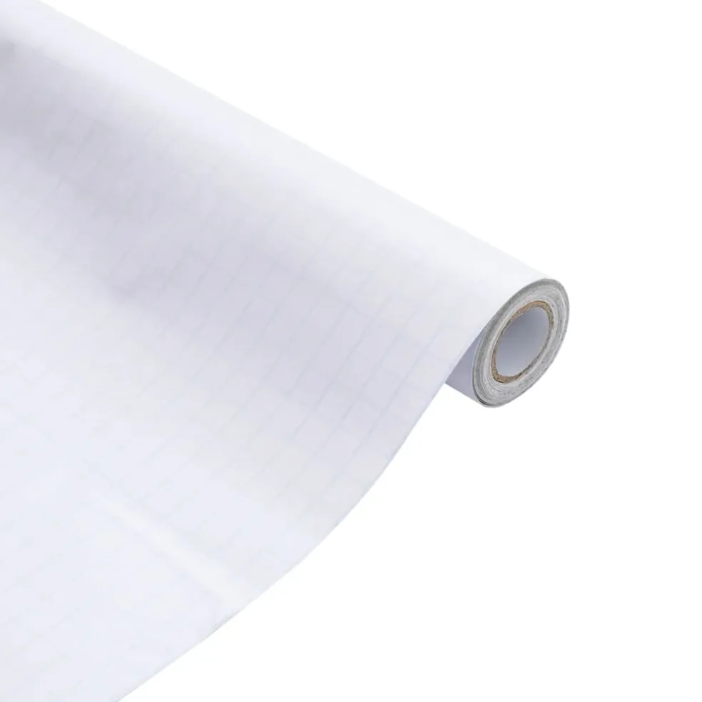 vidaXL Raamfolie mat 45x1000 cm PVC wit