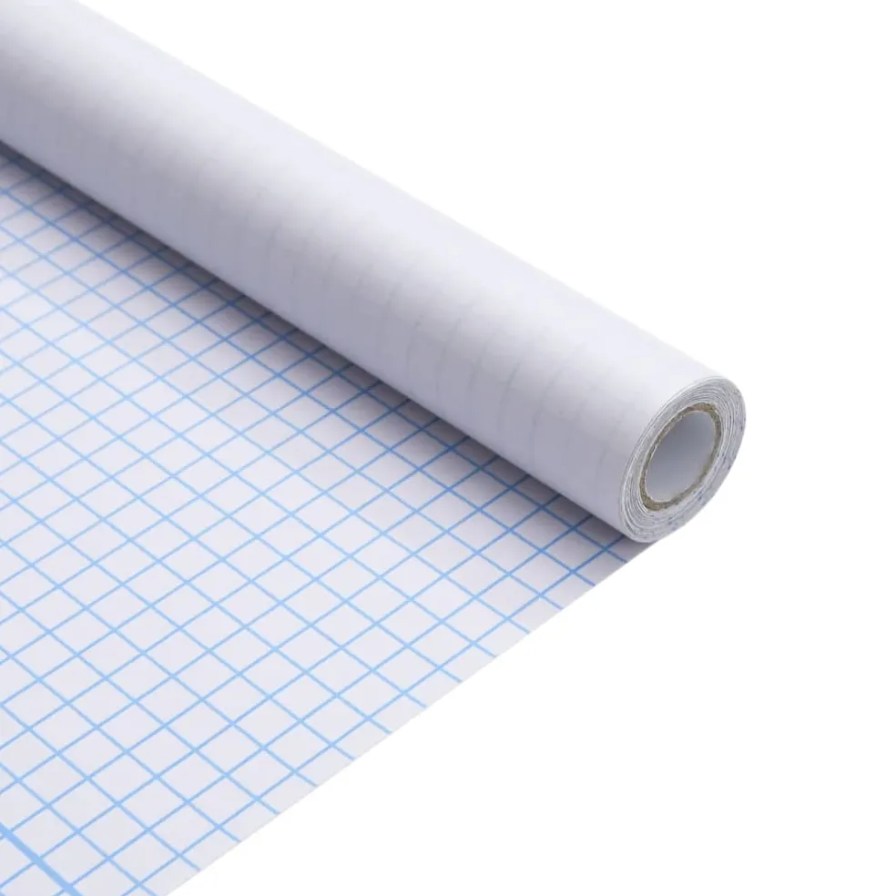 vidaXL Raamfolie mat 45x1000 cm PVC wit