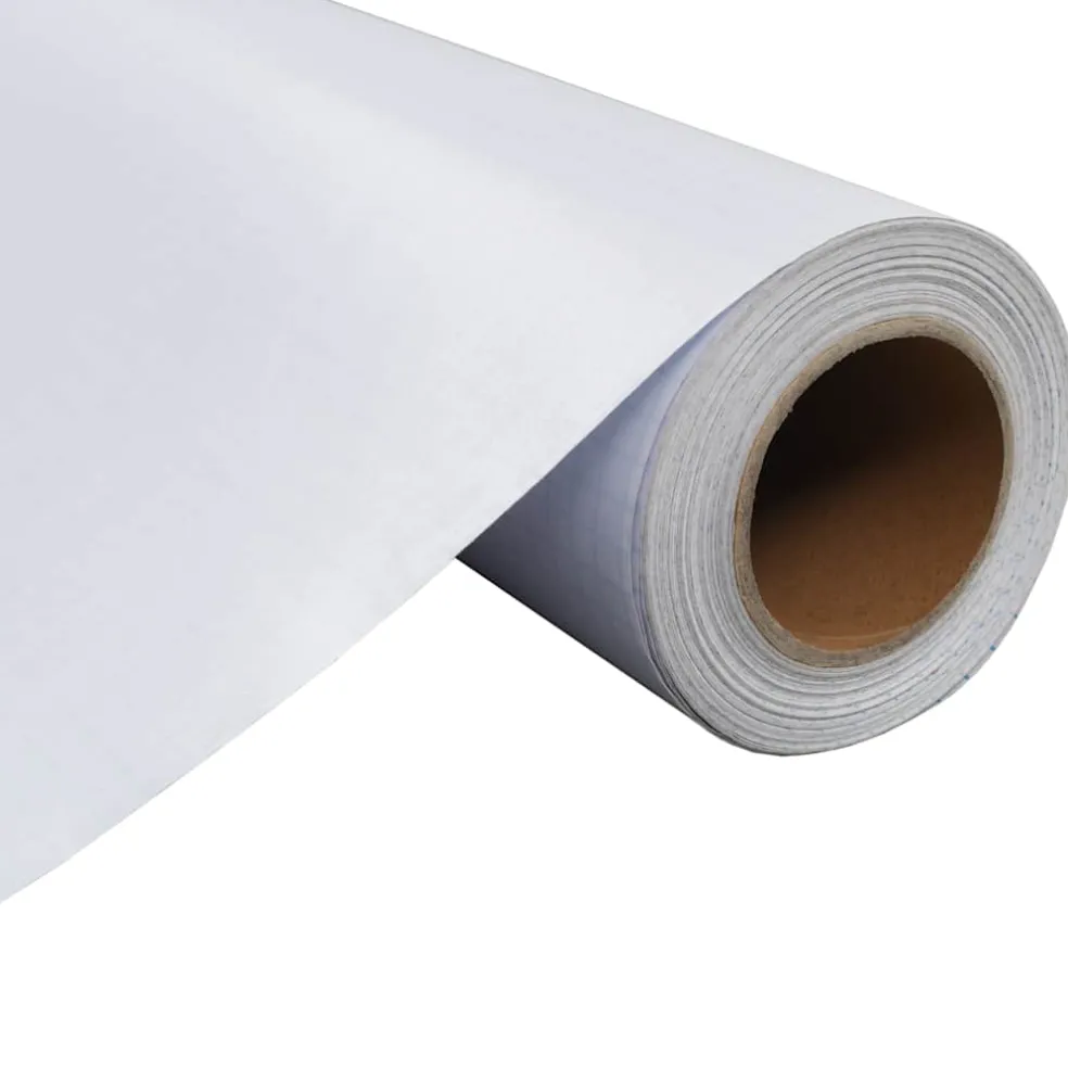 vidaXL Raamfolie mat 0,9x5 m PVC grijs