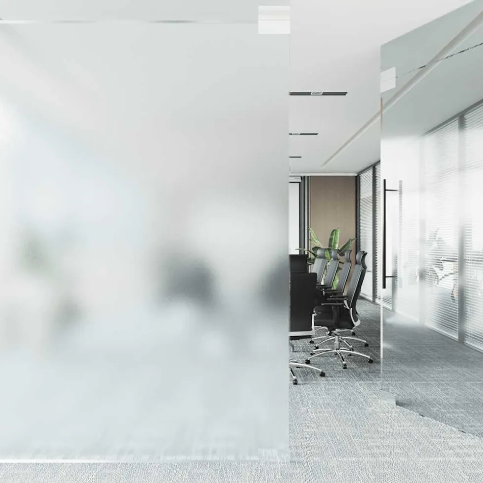 vidaXL Raamfolie statisch 45x500 cm PVC matgrijs
