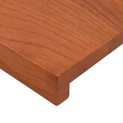 vidaXL Raamkozijnen 2 st Bruin 70 x 15 x 2 cm Massief Eikenhout