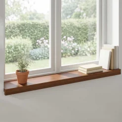 vidaXL Raamkozijnen 2 st Donkerbruin 70 x 15 x 2 cm Massief Eikenhout