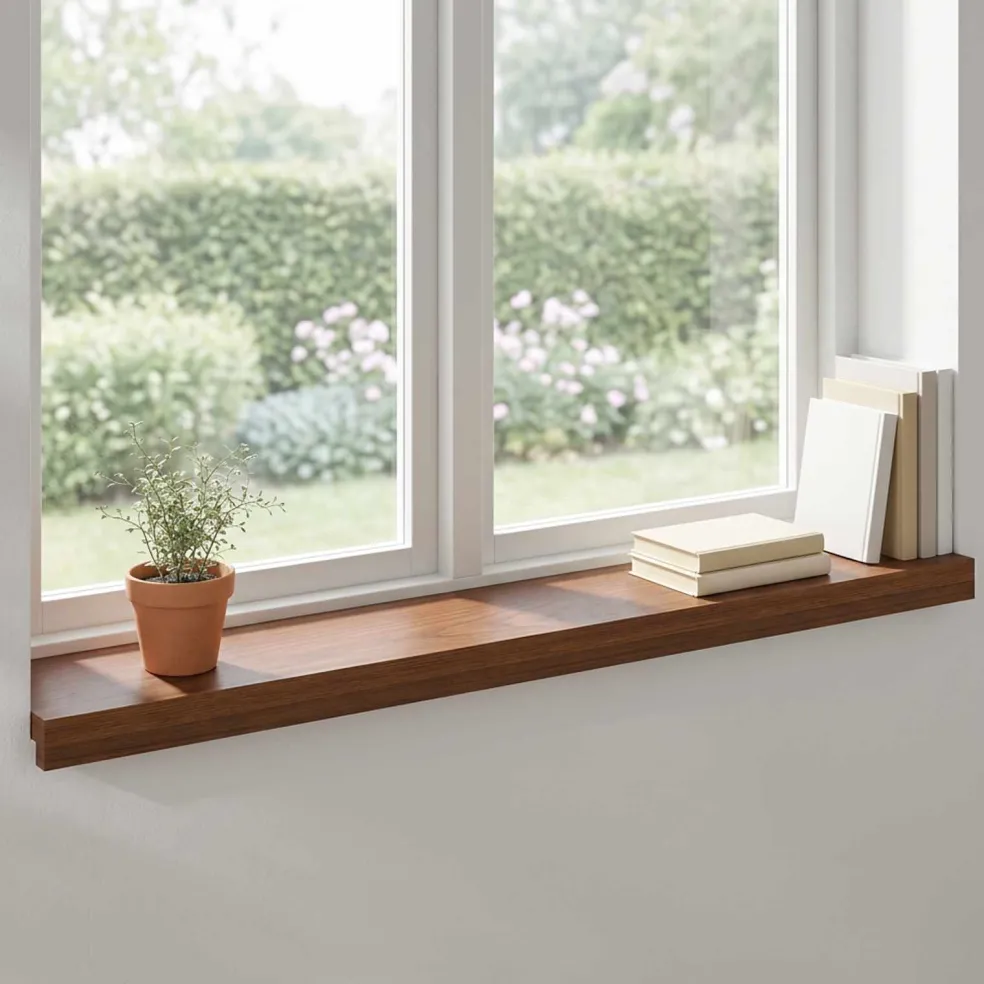 vidaXL Raamkozijnen 2 st Donkerbruin 70 x 15 x 2 cm Massief Eikenhout