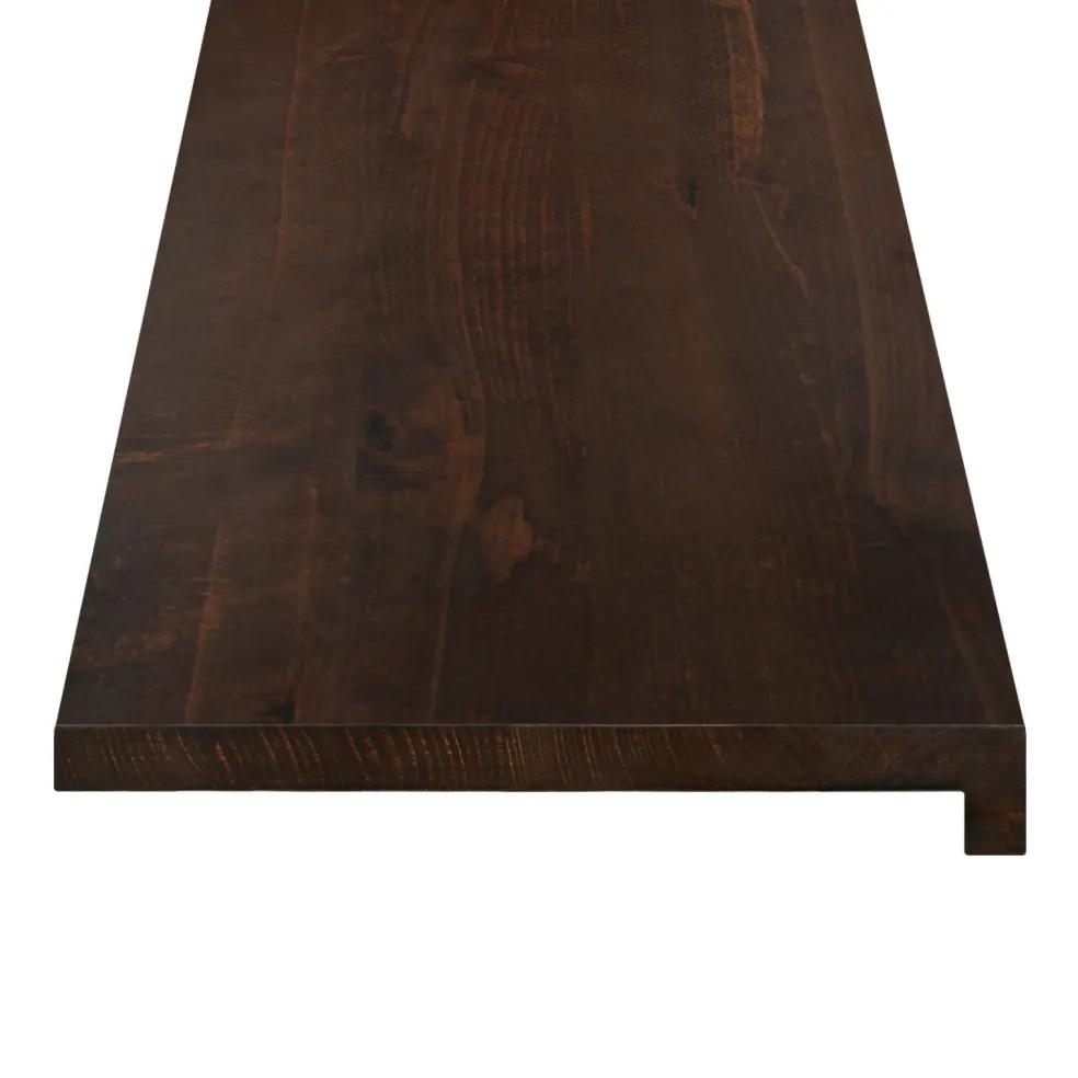 vidaXL Raamkozijnen 2 st Donkerbruin 70 x 15 x 2 cm Massief beukenhout