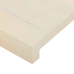 vidaXL Raamkozijnen 2 st Wit 70 x 15 x 2 cm Massief Eikenhout