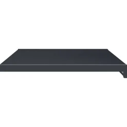 vidaXL Raamsokkel Antraciet met houten nerf 60 x 45 x 4,5 cm PVC