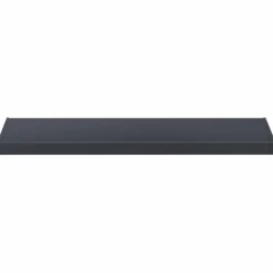 vidaXL Raamsokkel Antraciet met houten nerf 60 x 45 x 4,5 cm PVC