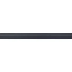 vidaXL Raamsokkel Antraciet met houten nerf 60 x 15 x 4,5 cm PVC