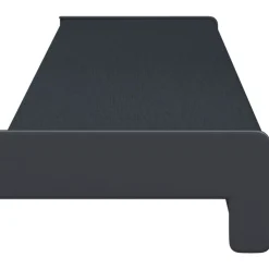 vidaXL Raamsokkel Antraciet met houten nerf 60 x 10 x 4,5 cm PVC