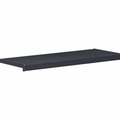 vidaXL Raamsokkel Antraciet met houten nerf 60 x 30 x 4,5 cm PVC