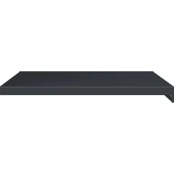 vidaXL Raamsokkel Antraciet met houten nerf 60 x 50 x 4,5 cm PVC