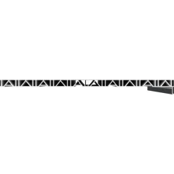 vidaXL Raamsokkel Antraciet met houten nerf 60 x 50 x 4,5 cm PVC