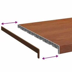 vidaXL Raamsokkel Bruin hout 60 x 50 x 4,5 cm PVC