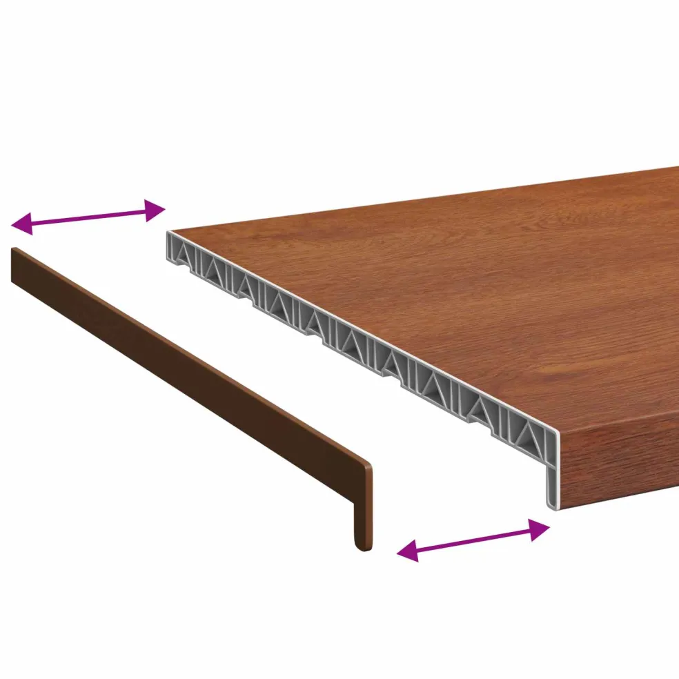 vidaXL Raamsokkel Bruin hout 60 x 50 x 4,5 cm PVC