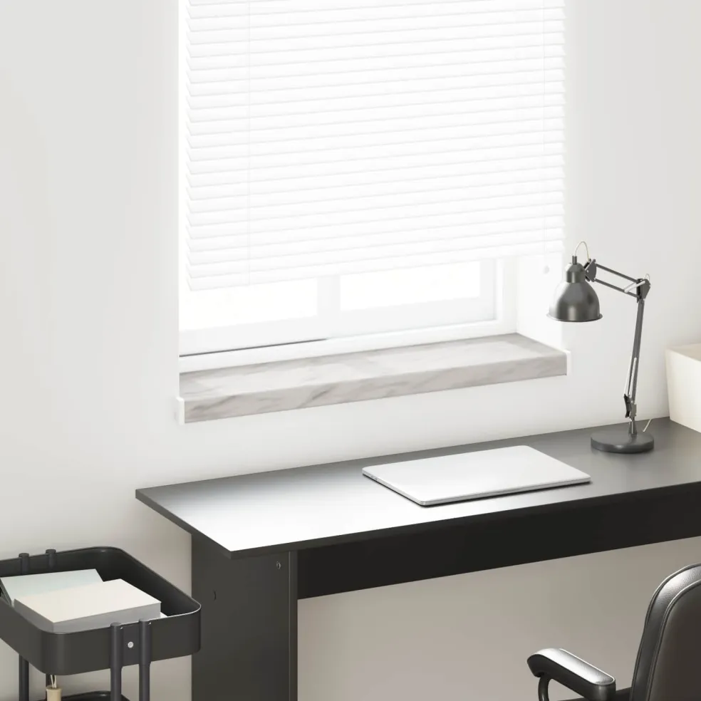 vidaXL Raamsokkel Marmer textuur 60 x 25 x 4,5 cm PVC