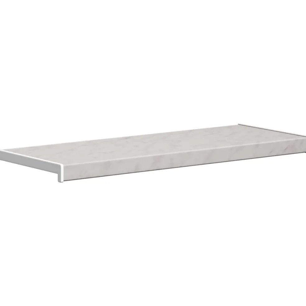 vidaXL Raamsokkel Marmer textuur 60 x 35 x 4,5 cm PVC