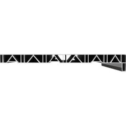 vidaXL Raamsokkel Marmer textuur 60 x 35 x 4,5 cm PVC