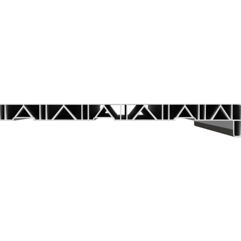 vidaXL Raamsokkel Marmer textuur 60 x 35 x 4,5 cm PVC