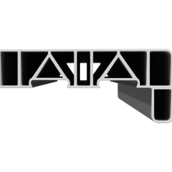 vidaXL Raamsokkel Wit 60 x 15 x 4,5 cm PVC