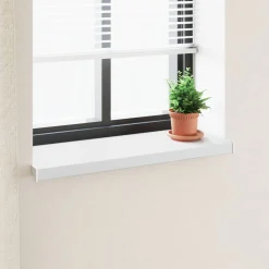 vidaXL Raamsokkel Wit 60 x 30 x 4,5 cm PVC