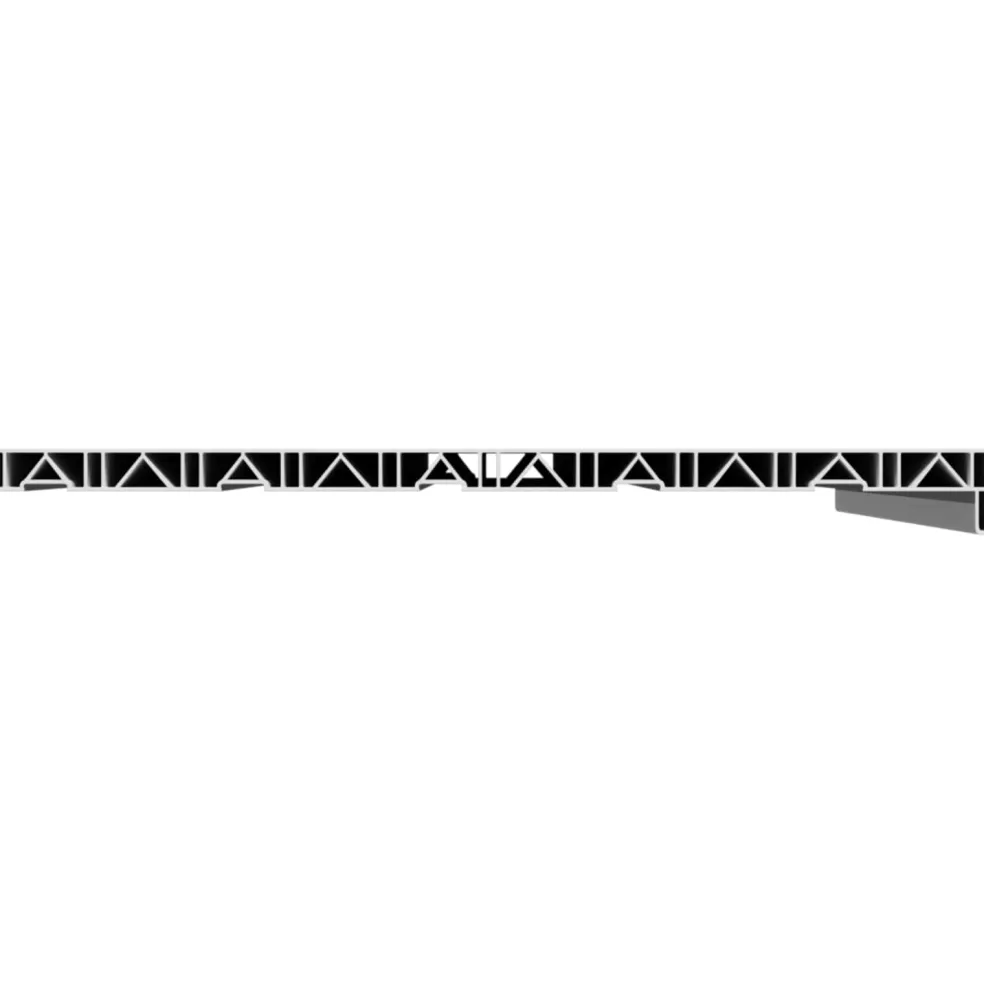 vidaXL Raamsokkel Wit 60 x 50 x 4,5 cm PVC