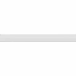 vidaXL Raamsokkel Wit 60 x 10 x 4,5 cm PVC