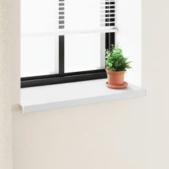vidaXL Raamsokkel Wit 60 x 45 x 4,5 cm PVC