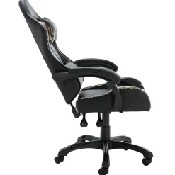 vidaXL Racestoel kunstleer zwart en camouflage