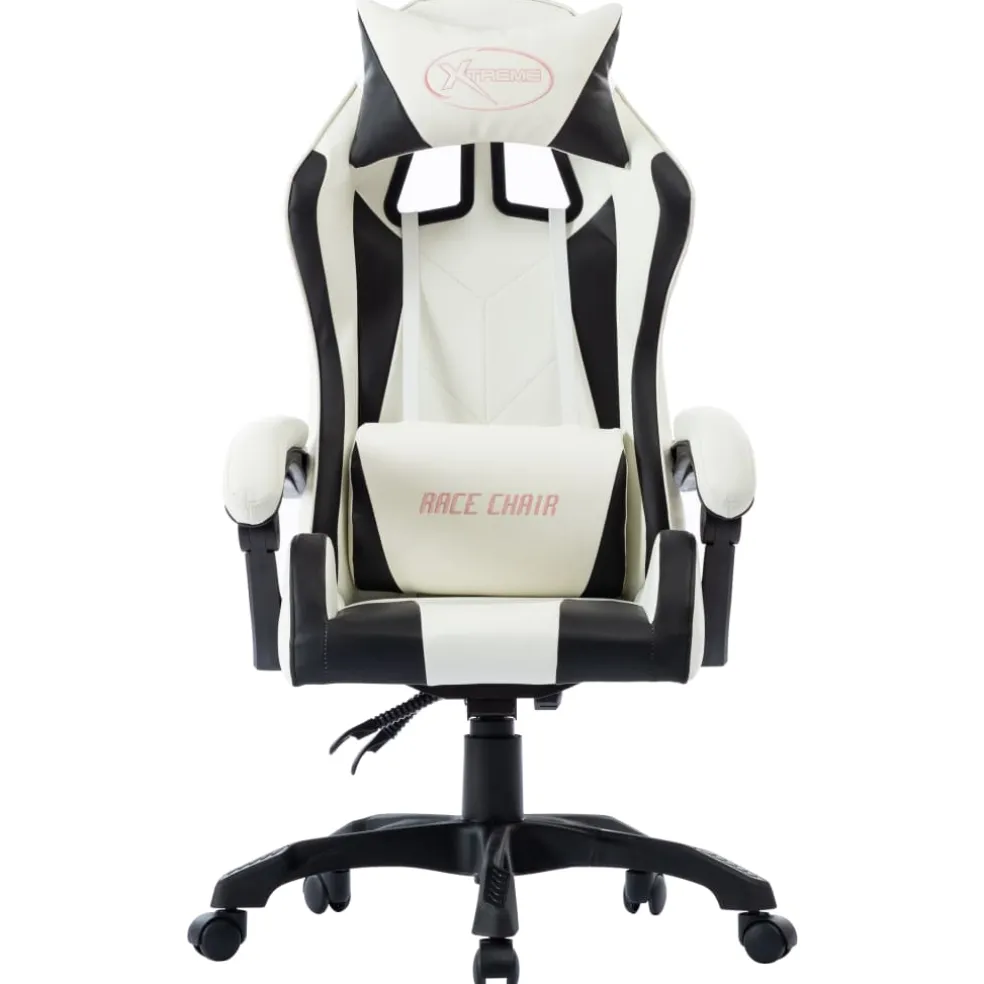 vidaXL Racestoel kunstleer zwart