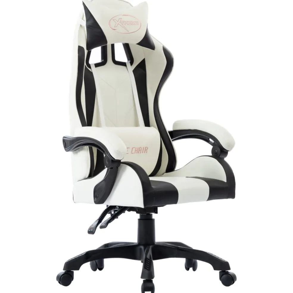 vidaXL Racestoel kunstleer zwart
