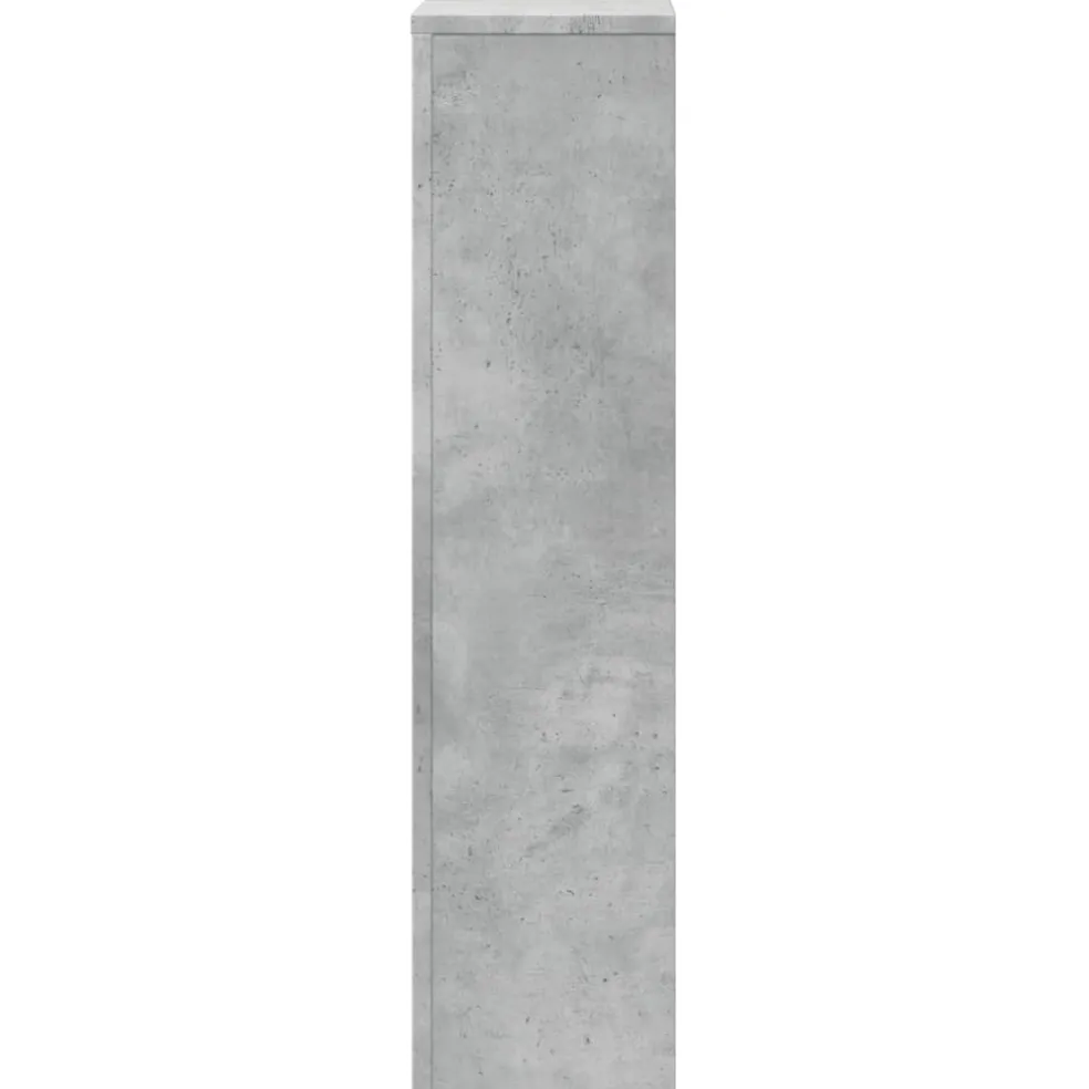 vidaXL Radiatorafdekking Betongrijs 78 x 20 x 82 cm Bewerkt hout