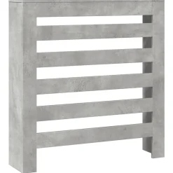 vidaXL Radiatorafdekking Betongrijs 78 x 20 x 82 cm Bewerkt hout