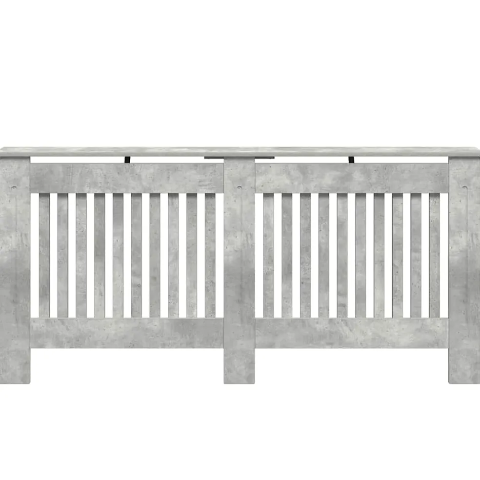 vidaXL Radiatorafdekking Betongrijs 172 x 19 x 81,5 cm Bewerkt hout